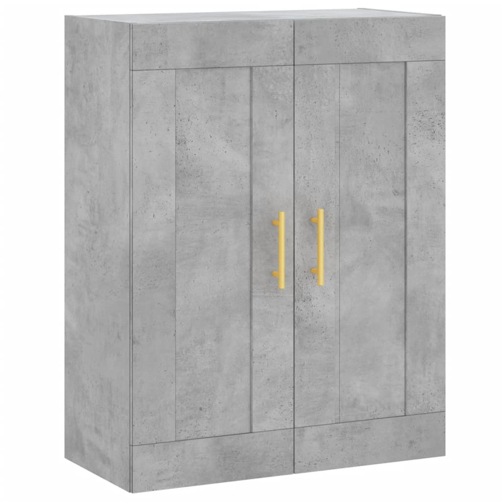 Credenza cassettiera mobile contenitore organizer cucina soggiorno salotto alto 695 x 34 x 180 cm legno ingegnerizzato grigio 02_0034591