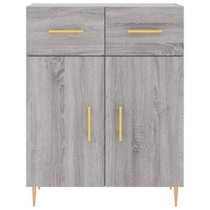 vidaXL Credenza Grigio Sonoma 69,5x34x180 cm in Legno Multistrato