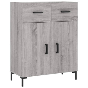 vidaXL Credenza Grigio Sonoma 69,5x34x180 cm in Legno Multistrato
