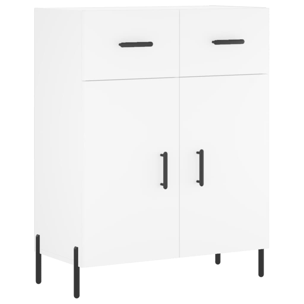 vidaXL Credenza Bianca 69,5x34x180 cm in Legno Multistrato