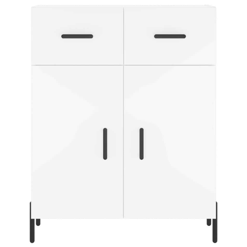 vidaXL Credenza Bianca 69,5x34x180 cm in Legno Multistrato