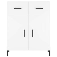 vidaXL Credenza Bianca 69,5x34x180 cm in Legno Multistrato