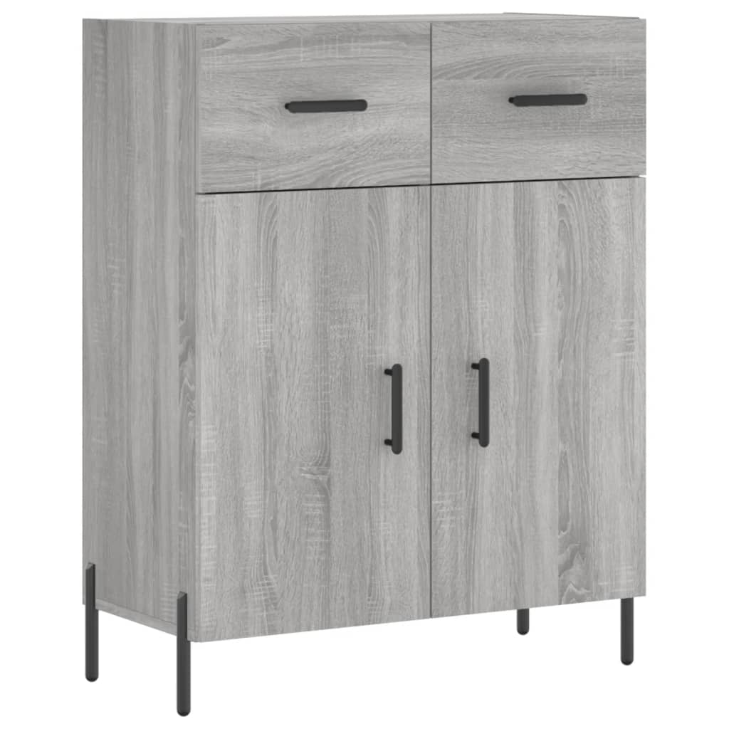 Credenza Grigio Sonoma 69,5x34x180 cm in Legno Multistrato 3199887