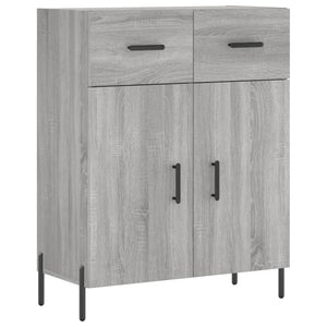 Credenza-Buffet-Armadio da cucina Grigio Sonoma 69,5x34x180 cm in Legno Multistrato 865294