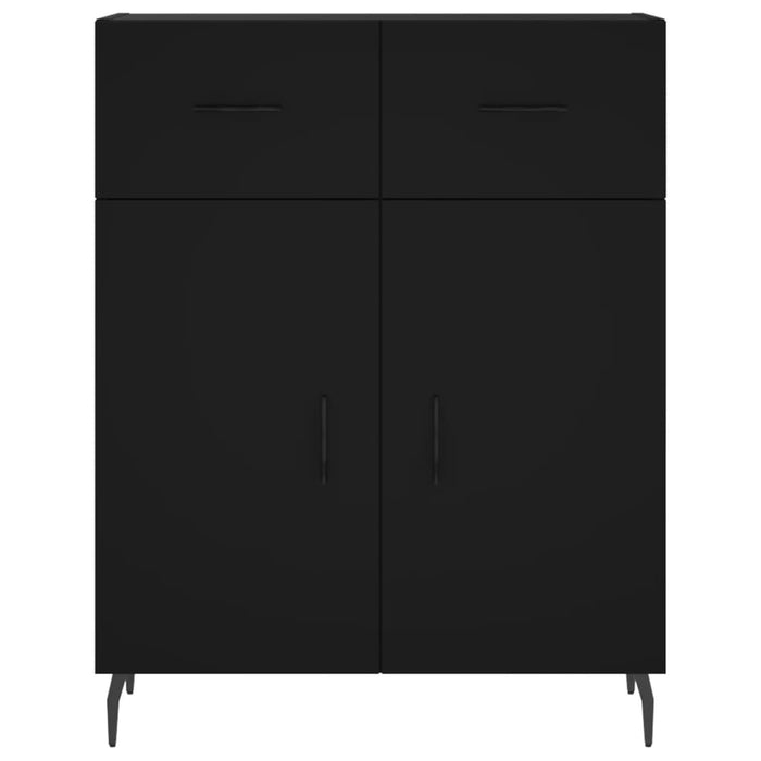 Credenza Nera 69,5x34x180 cm in Legno Multistrato 3199890
