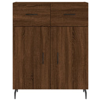 Credenza Rovere Marrone 69,5x34x180 cm in Legno Multistrato 3199896