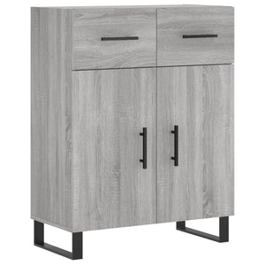 vidaXL Credenza Grigio Sonoma 69,5x34x180 cm in Legno Multistrato
