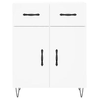 Credenza cassettiera mobile contenitore organizer cucina soggiorno salotto alto 695 x 34 x 180 cm legno ingegnerizzato bianco 02_0032729