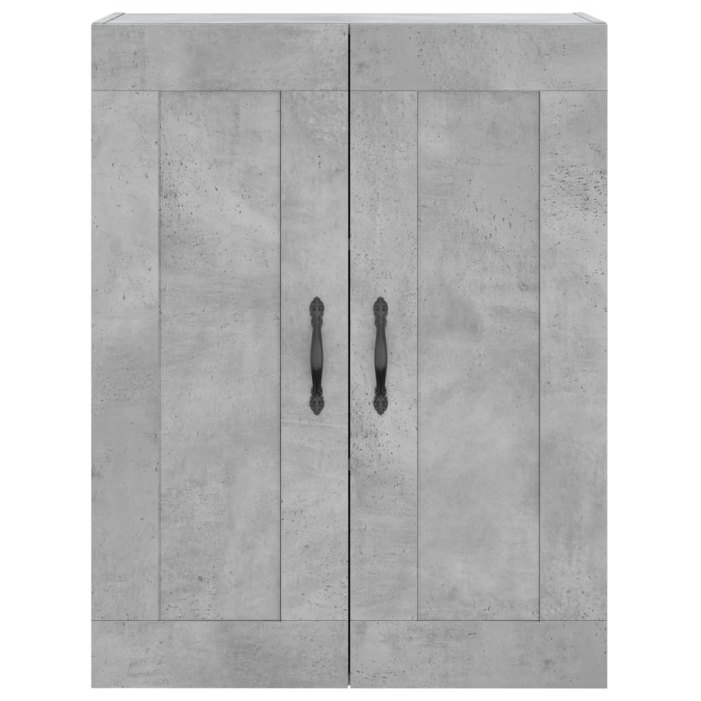 vidaXL Credenza Grigio Cemento 69,5x34x180 cm in Legno Multistrato