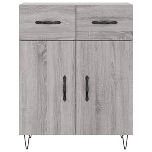 vidaXL Credenza Grigio Sonoma 69,5x34x180 cm in Legno Multistrato