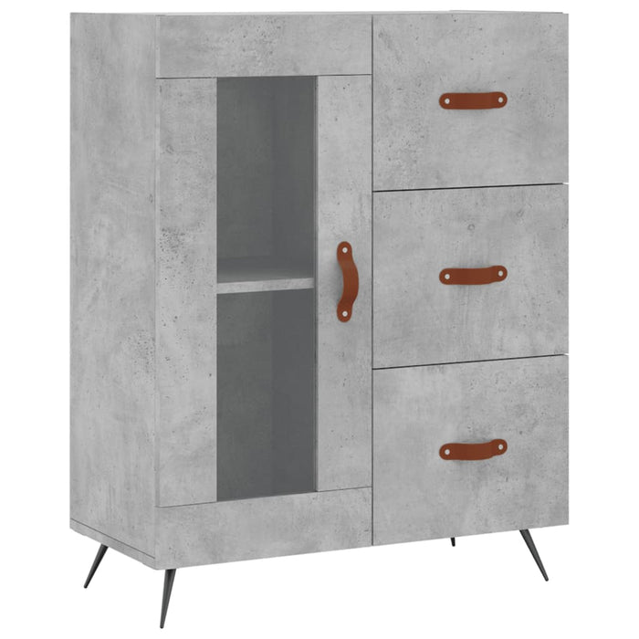 Credenza Grigio Cemento 69,5x34x180 cm in Legno Multistrato 3199917