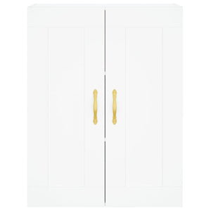 Credenza-Buffet-Armadio da cucina Bianca 69,5x34x180 cm in Legno Multistrato 111114