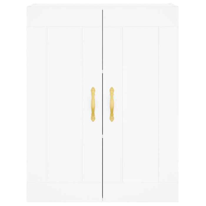 Credenza cassettiera mobile contenitore organizer cucina soggiorno salotto alto 695 x 34 x 180 cm legno ingegnerizzato bianco 02_0032579