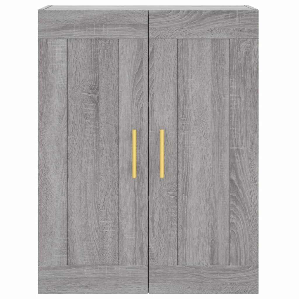 vidaXL Credenza Grigio Sonoma 69,5x34x180 cm in Legno Multistrato