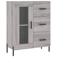 Credenza Grigio Sonoma 69,5x34x180 cm in Legno Multistrato 3199951