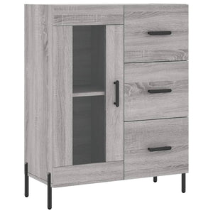 Credenza Grigio Sonoma 69,5x34x180 cm in Legno Multistrato 3199951