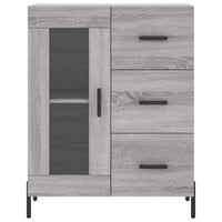Credenza Grigio Sonoma 69,5x34x180 cm in Legno Multistrato 3199951