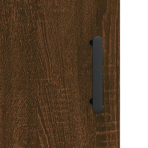 Credenza Rovere Marrone 69,5x34x180 cm in Legno Multistrato 3199952