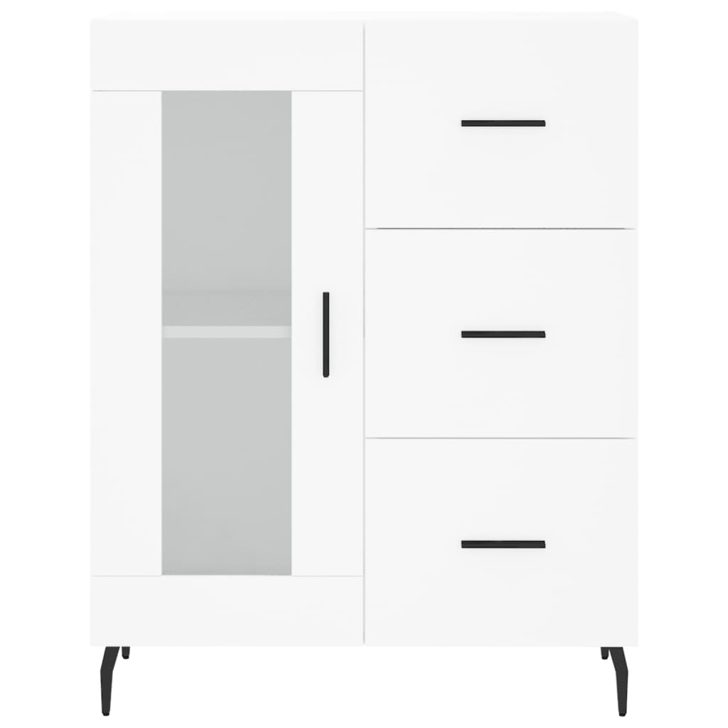 Credenza Bianca 69,5x34x180 cm in Legno Multistrato 3199953