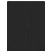 Credenza Nera 69,5x34x180 cm in Legno Multistrato 3199954