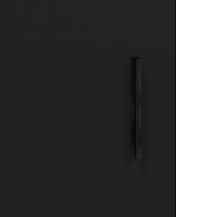 Credenza Nera 69,5x34x180 cm in Legno Multistrato 3199954