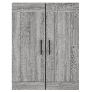 Credenza Grigio Sonoma 69,5x34x180 cm in Legno Multistrato 3199967