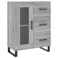 Credenza Grigio Sonoma 69,5x34x180 cm in Legno Multistrato 3199967