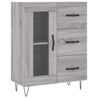 vidaXL Credenza Grigio Sonoma 69,5x34x180 cm in Legno Multistrato
