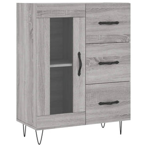 vidaXL Credenza Grigio Sonoma 69,5x34x180 cm in Legno Multistrato