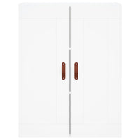 Credenza-Buffet-Armadio da cucina Bianca 69,5x34x180 cm in Legno Multistrato 272810