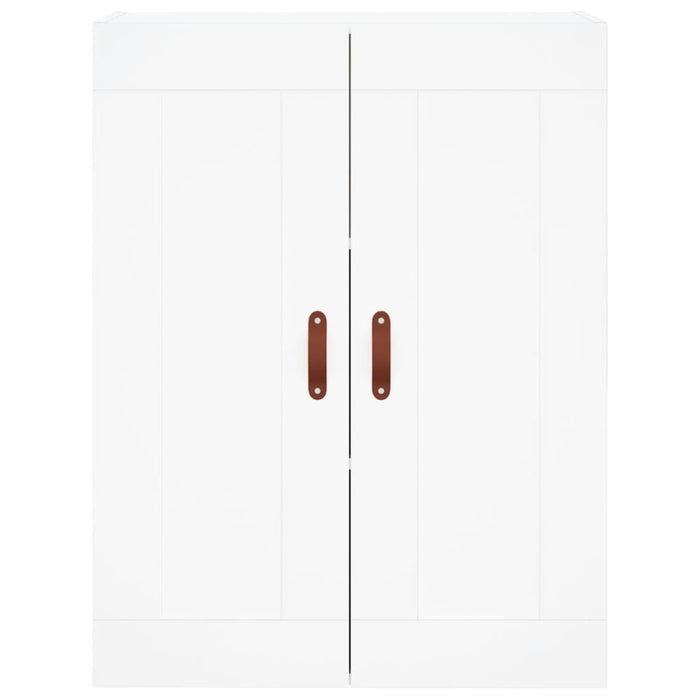 Credenza-Buffet-Armadio da cucina Bianca 69,5x34x180 cm in Legno Multistrato 272810