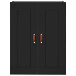 Credenza Nera 69,5x34x180 cm in Legno Multistrato 3199978