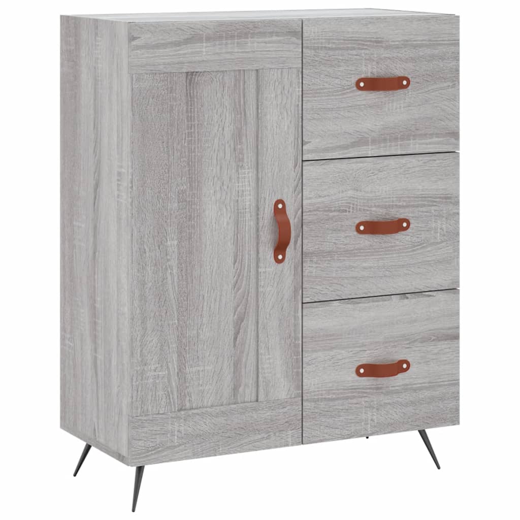Credenza Grigio Sonoma 69,5x34x180 cm in Legno Multistrato 3199983