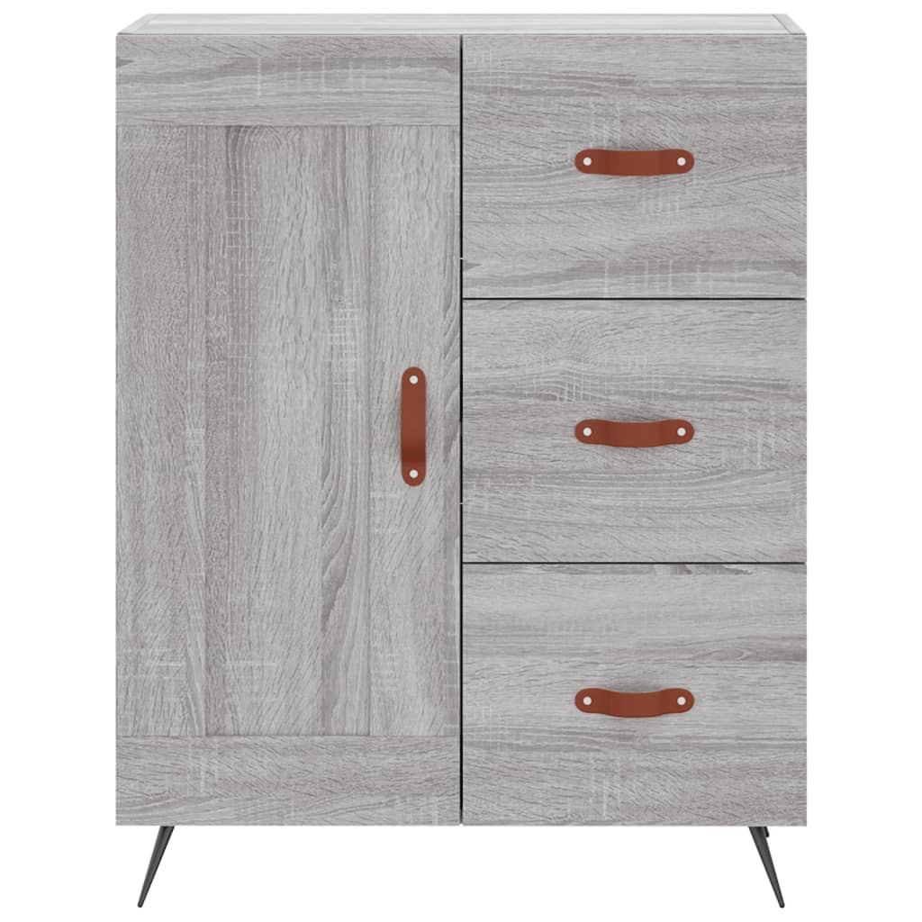 Credenza Grigio Sonoma 69,5x34x180 cm in Legno Multistrato 3199983