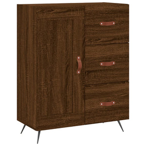 Credenza Rovere Marrone 69,5x34x180 cm in Legno Multistrato 3199984