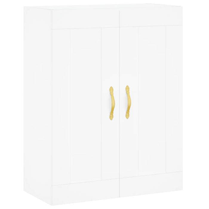 Credenza cassettiera mobile contenitore organizer cucina soggiorno salotto alto 695 x 34 x 180 cm legno ingegnerizzato bianco 02_0032756