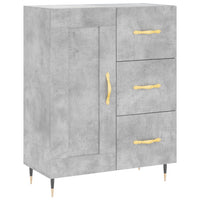 Credenza Grigio Cemento 69,5x34x180 cm in Legno Multistrato 3199989