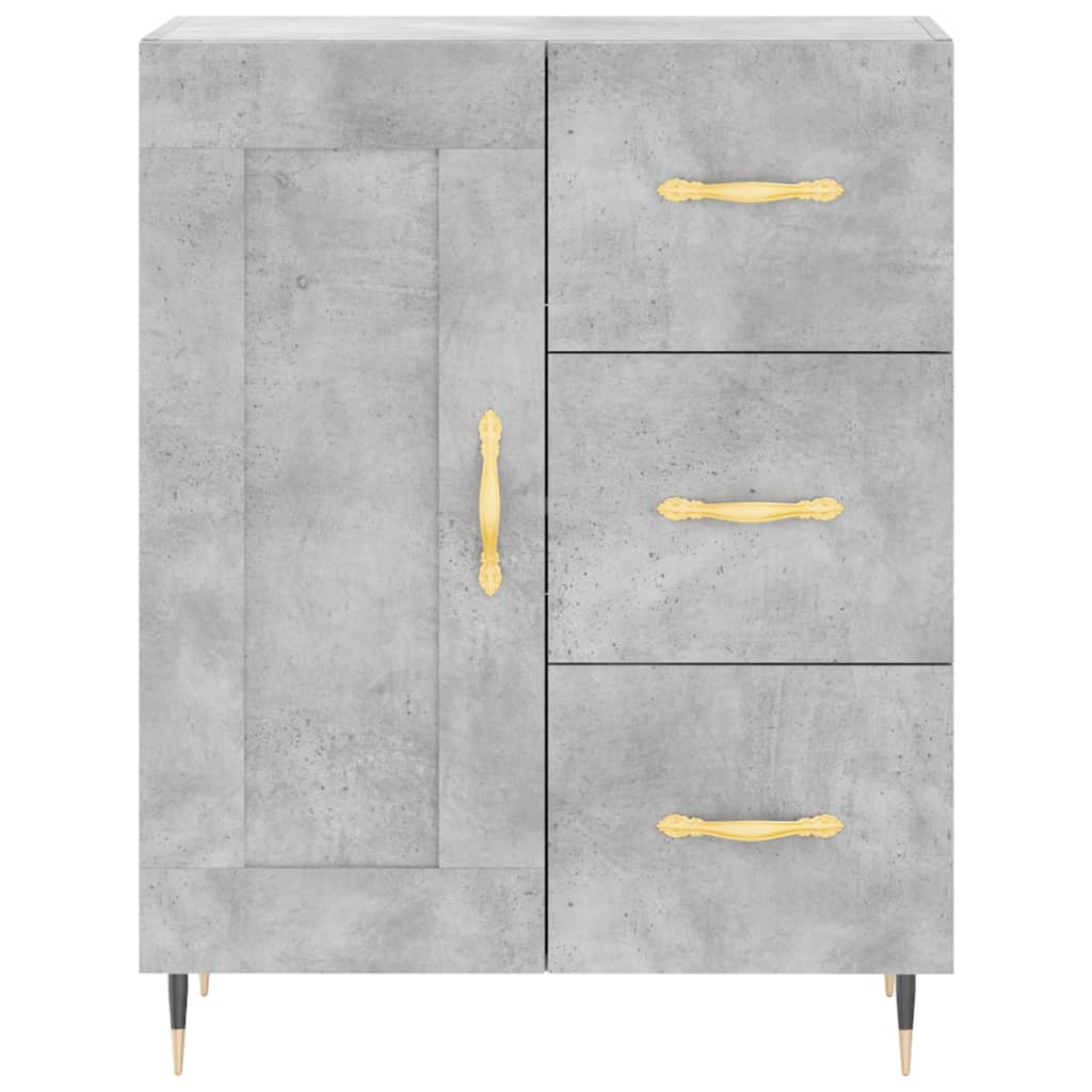 Credenza Grigio Cemento 69,5x34x180 cm in Legno Multistrato 3199989