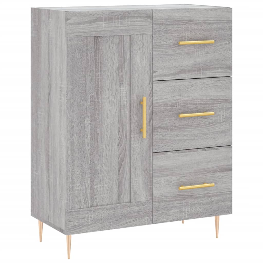 Credenza Grigio Sonoma 69,5x34x180 cm in Legno Multistrato 3199999