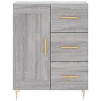 vidaXL Credenza Grigio Sonoma 69,5x34x180 cm in Legno Multistrato