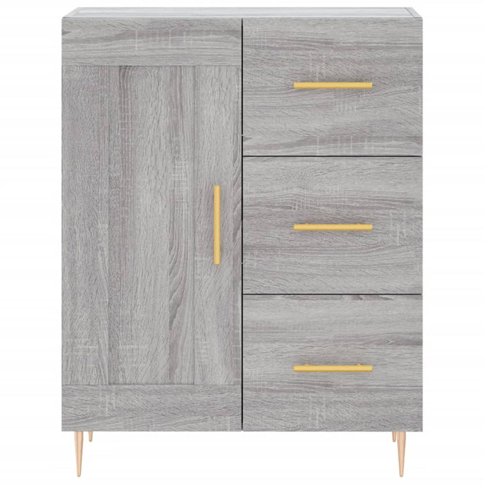 vidaXL Credenza Grigio Sonoma 69,5x34x180 cm in Legno Multistrato