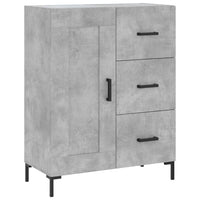 vidaXL Credenza Grigio Cemento 69,5x34x180 cm in Legno Multistrato