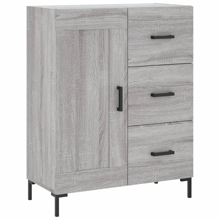 vidaXL Credenza Grigio Sonoma 69,5x34x180 cm in Legno Multistrato