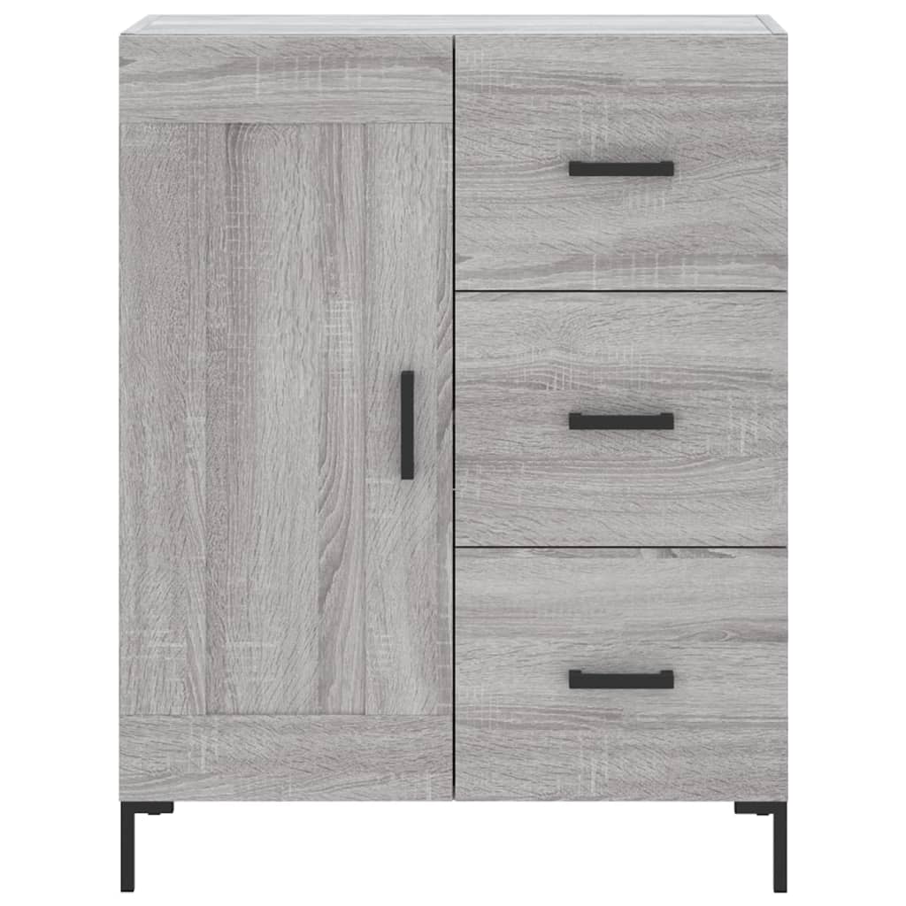 vidaXL Credenza Grigio Sonoma 69,5x34x180 cm in Legno Multistrato