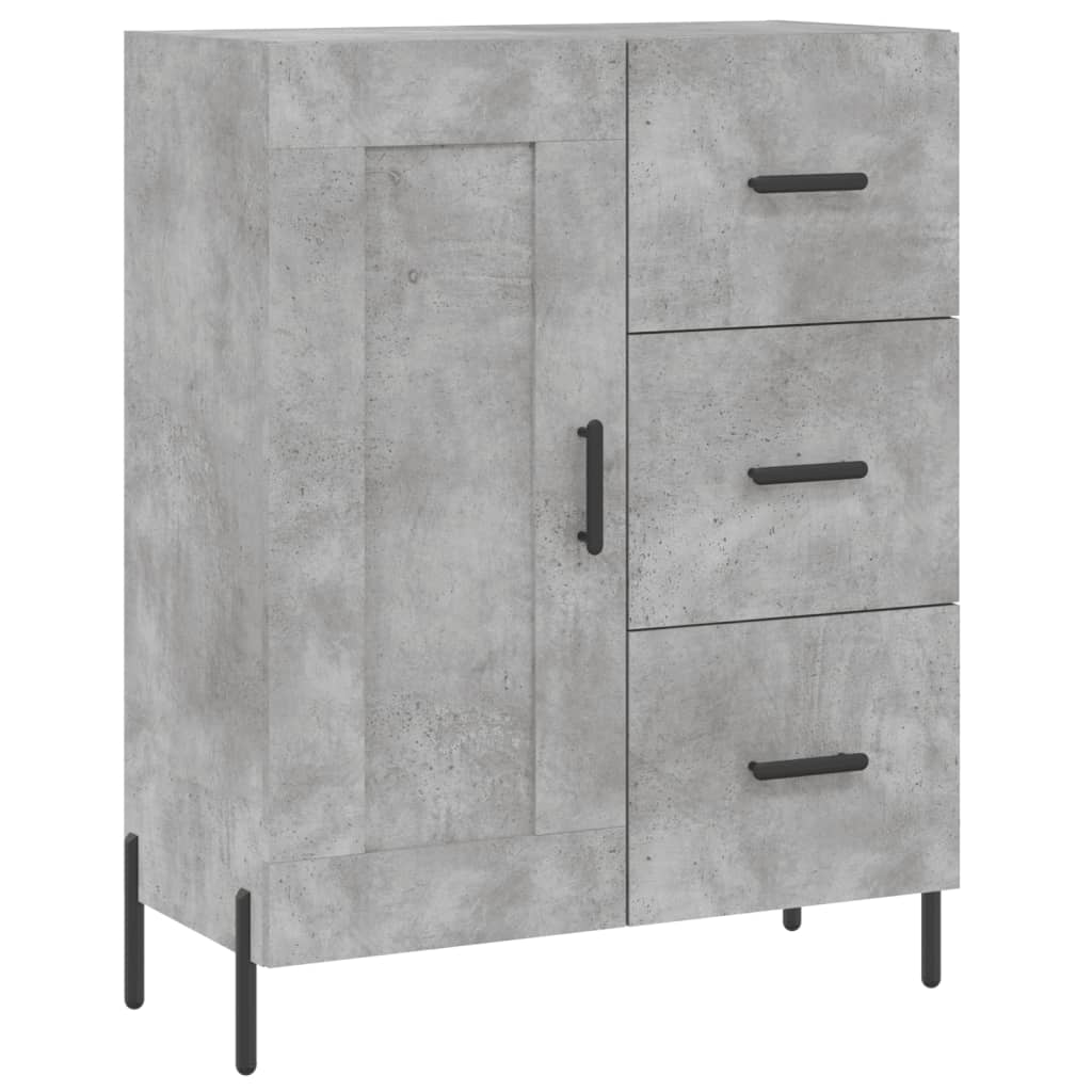 Credenza Grigio Cemento 69,5x34x180 cm in Legno Multistrato 3200013
