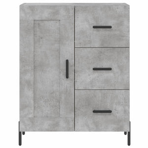 Credenza Grigio Cemento 69,5x34x180 cm in Legno Multistrato 3200013