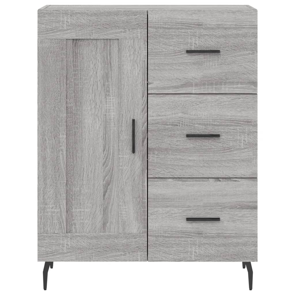 vidaXL Credenza Grigio Sonoma 69,5x34x180 cm in Legno Multistrato