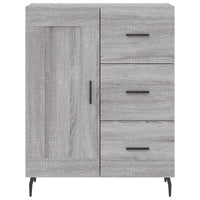 vidaXL Credenza Grigio Sonoma 69,5x34x180 cm in Legno Multistrato