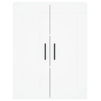 Credenza-Buffet-Armadio da cucina Bianca 69,5x34x180 cm in Legno Multistrato 980649