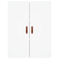 vidaXL Credenza Bianca 69,5x34x180 cm in Legno Multistrato